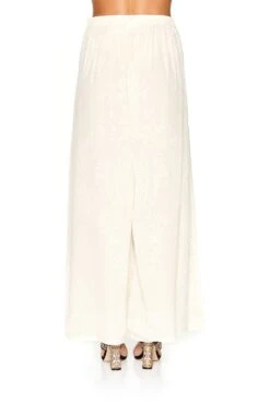 WIDE LEG TROUSER WITH FRONT POCKETS DENTELLE BLANCHE -Vivid Couture camilla wide leg trouser with front pockets dentelle blanche 6