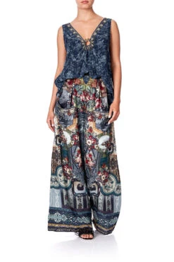 WIDE LEG TROUSER WITH FRONT POCKETS HOTEL BOHEME -Vivid Couture camilla wide leg trouser with front pockets hotel boheme 4