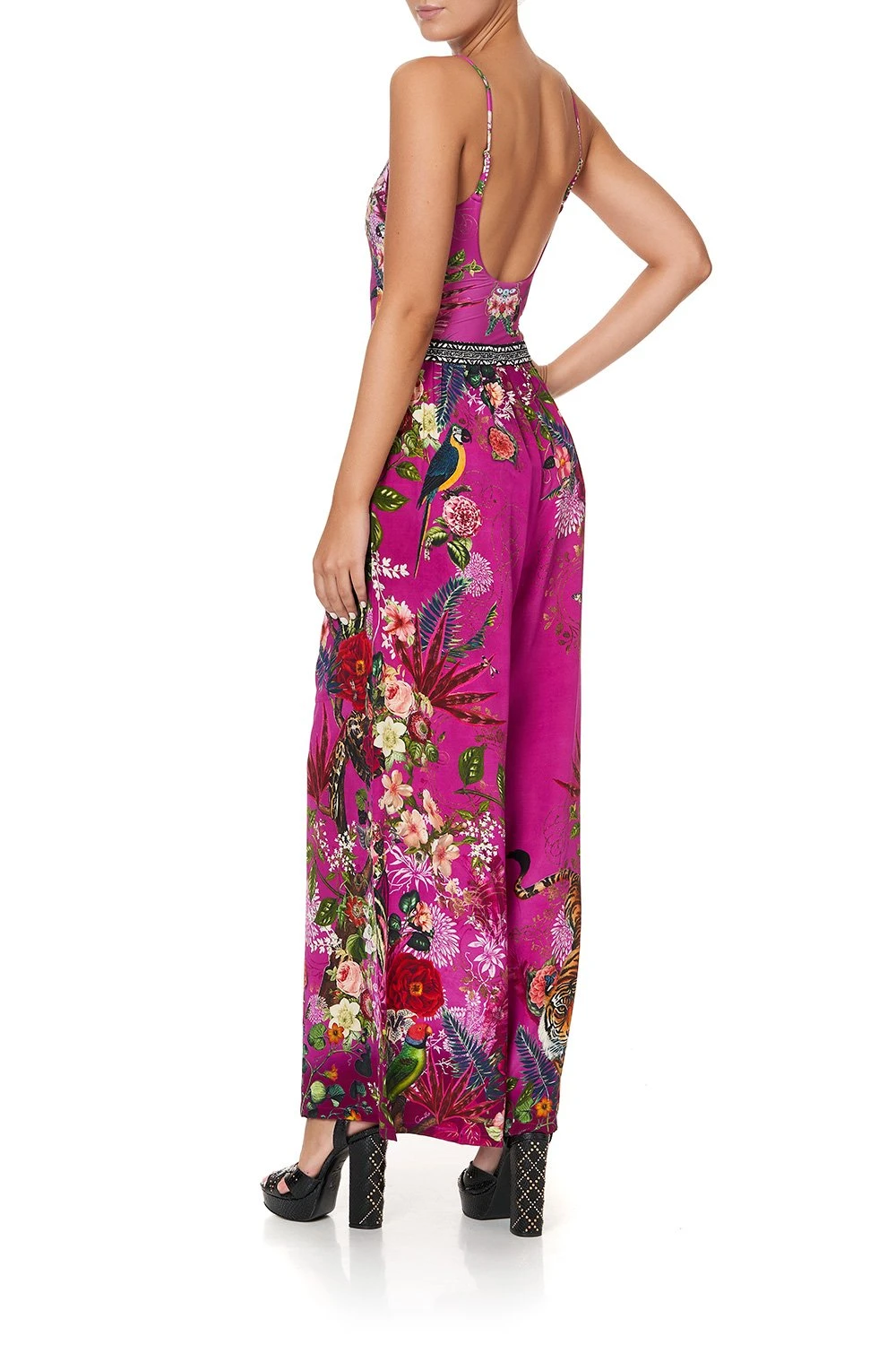 WIDE LEG TROUSER WITH FRONT POCKETS JUNGLE LANGUAGE 4 WIDE LEG TROUSER WITH FRONT POCKETS JUNGLE LANGUAGE - Image 2