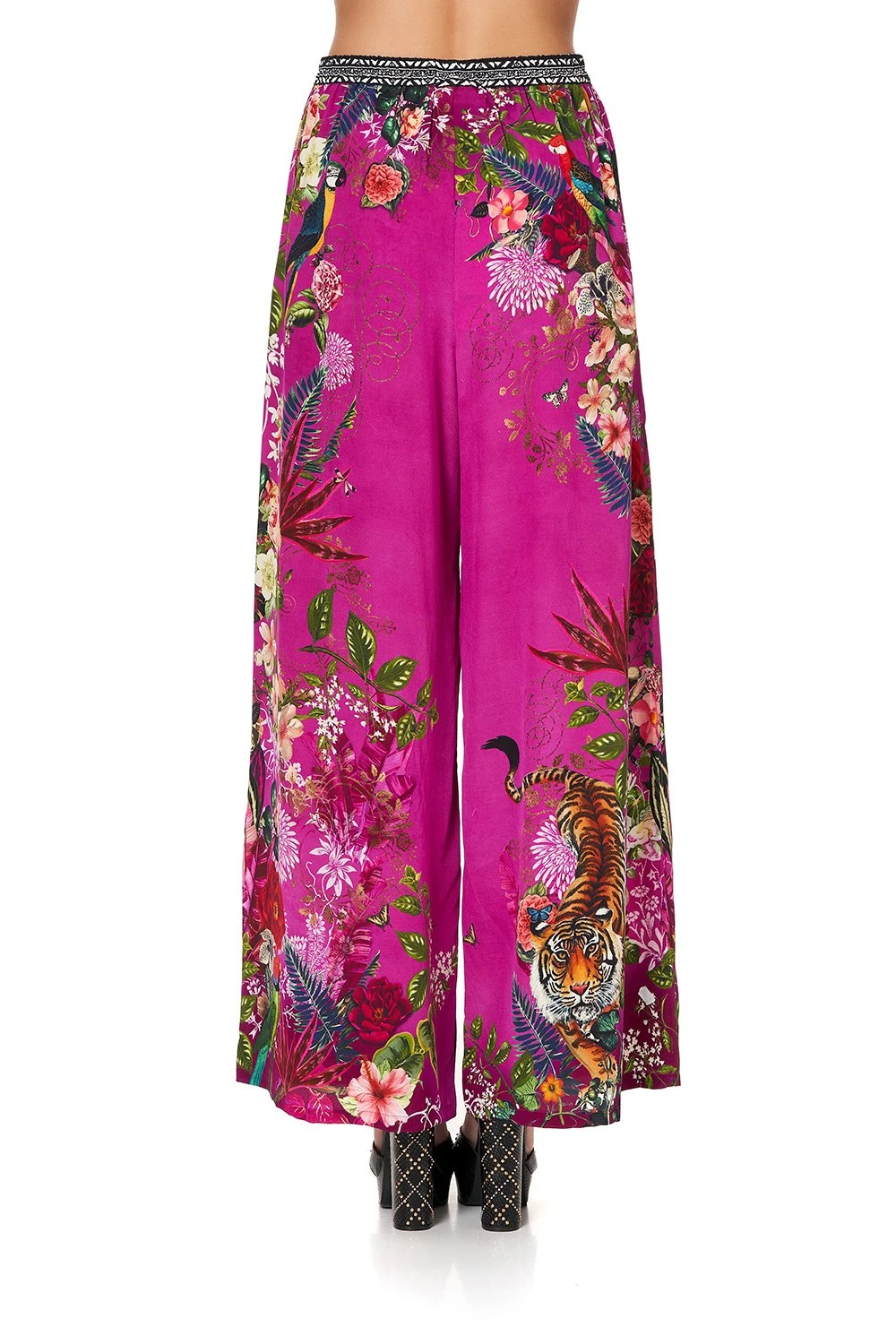 WIDE LEG TROUSER WITH FRONT POCKETS JUNGLE LANGUAGE 8 WIDE LEG TROUSER WITH FRONT POCKETS JUNGLE LANGUAGE - Image 6