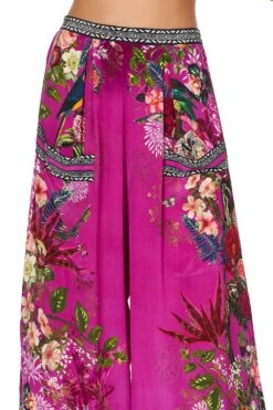 WIDE LEG TROUSER WITH FRONT POCKETS JUNGLE LANGUAGE 16 WIDE LEG TROUSER WITH FRONT POCKETS JUNGLE LANGUAGE -Vivid Couture camilla wide leg trouser with front pockets jungle language 7