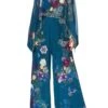 WIDE LEG TROUSER WITH FRONT POCKETS LUNAR GAZING -Vivid Couture camilla wide leg trouser with front pockets lunar gazing 1