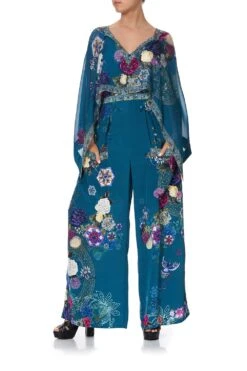 WIDE LEG TROUSER WITH FRONT POCKETS LUNAR GAZING -Vivid Couture camilla wide leg trouser with front pockets lunar gazing 2