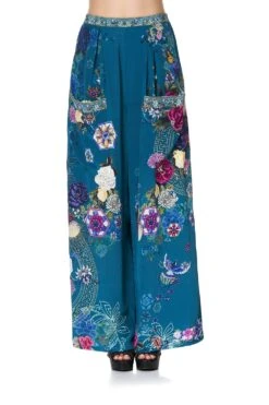 WIDE LEG TROUSER WITH FRONT POCKETS LUNAR GAZING -Vivid Couture camilla wide leg trouser with front pockets lunar gazing 4