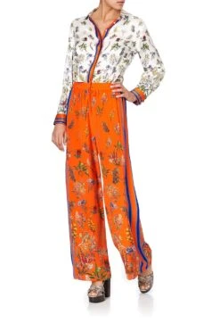 DRAWSTRING PANT WITH SIDE PANEL GONE COAST 16 DRAWSTRING PANT WITH SIDE PANEL GONE COAST -Vivid Couture drawstring pant with side panel gone coast 1