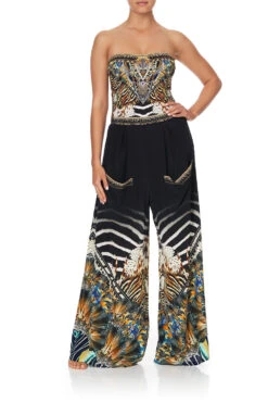 WIDE LEG TROUSER WITH FRONT POCKETS LOST PARADISE -Vivid Couture lost paradise lace up bandeau one piece lost paradise 8