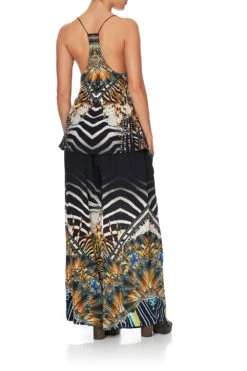 WIDE LEG TROUSER WITH FRONT POCKETS LOST PARADISE -Vivid Couture lost paradise t back shoestring top lost paradise 3 720eb43b d674 4197 b705 627e89a30b78