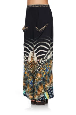 WIDE LEG TROUSER WITH FRONT POCKETS LOST PARADISE -Vivid Couture lost paradise wide leg trouser with front pockets lost paradise 5