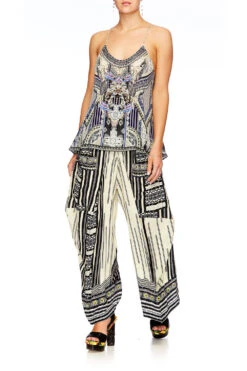 WIDE LEG TROUSER WITH POCKETS BETWEEN THE LINES -Vivid Couture shot 22 315