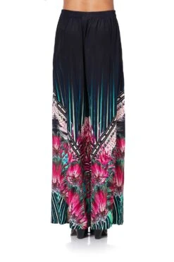 WIDE LEG TROUSER WITH FRONT POCKETS RAINBOW EYES -Vivid Couture wide leg trouser with front pockets rainbow eyes 6