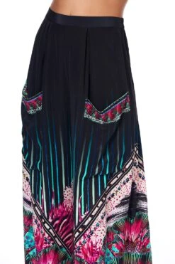 WIDE LEG TROUSER WITH FRONT POCKETS RAINBOW EYES -Vivid Couture wide leg trouser with front pockets rainbow eyes 7